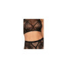 Ensemble Brassière fine résille et collant imprimé 